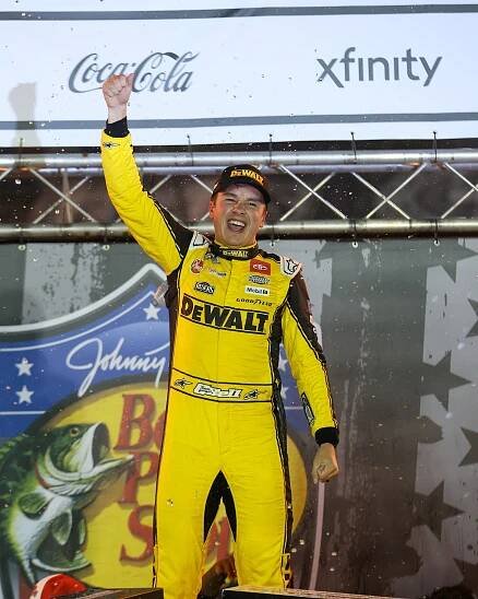 Christopher Bell wins late 4-car sprint at Bristol night race