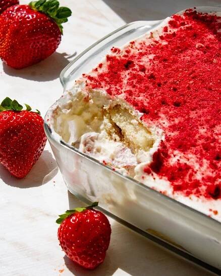 Jahodové Tiramisu – Mykhaila Eats