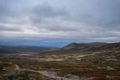 Berge und Moor bei Hjerkinn im Dovrefjell Nationalpark