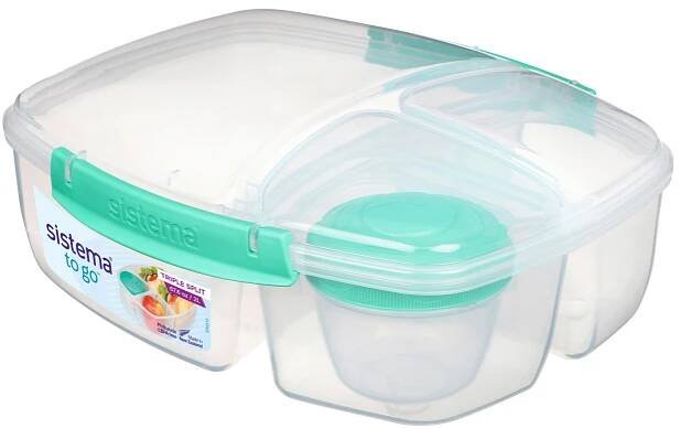 Tříkomorová krabička na oběd Sistema To Go, 2 l