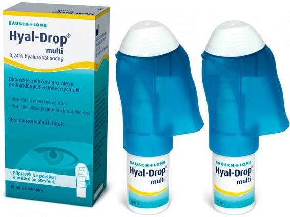 Bausch & Lomb Hyal Drop multi speciální balení 2 x 10 ml