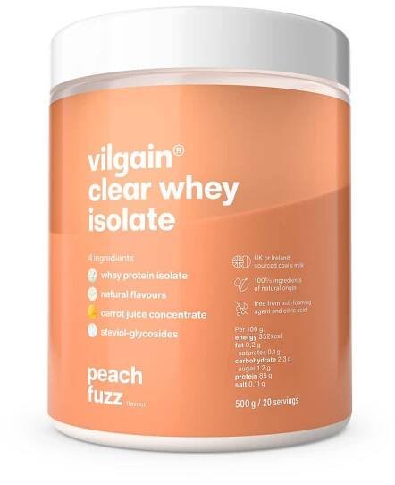 Vilgain Clear Whey Isolate – Peach fuzz 500 g
