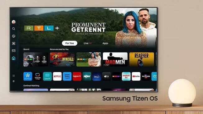 Operační systém Tizen u televize Samsung Neo QLED 4K QE85QN90D_03