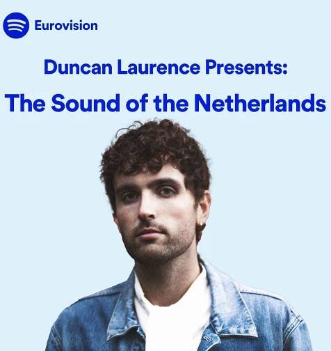 Playlist cover art for Duncan Laurence Presents: The Sound of the Netherlands
