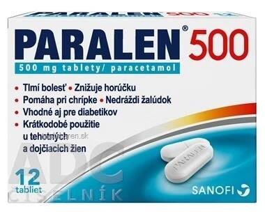 PARALEN 500 tbl 500 mg (blis.Al/PVC) 1x12 ks