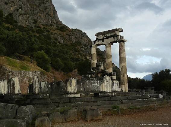Delphi svatyně bohyně Atény
