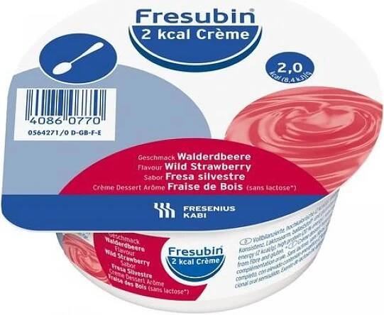 Fresubin 2kcal Creme příchuť lesní jahoda 4 x 125 g | Alphega.cz