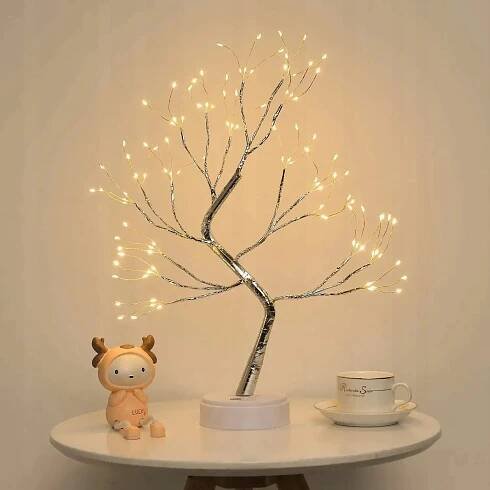 VÁNOČNÍ OSVĚTLENÍ NA STROMEČEK NOČNÍ LAMPA OZDOBNÝ STROMEK NOČNÍ LAMPA 108LED XXL 50 cm Značka BestHurt