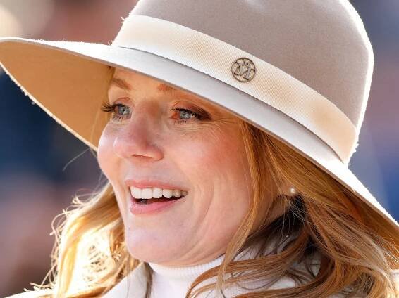 Geri Halliwell brushes off Christian Horner controversy at family garden party - in Ginger Spice mini shorts