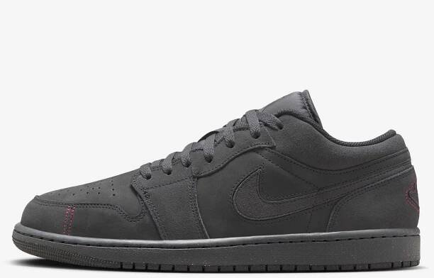 Air Jordan 1 Low Grey Red Stitch