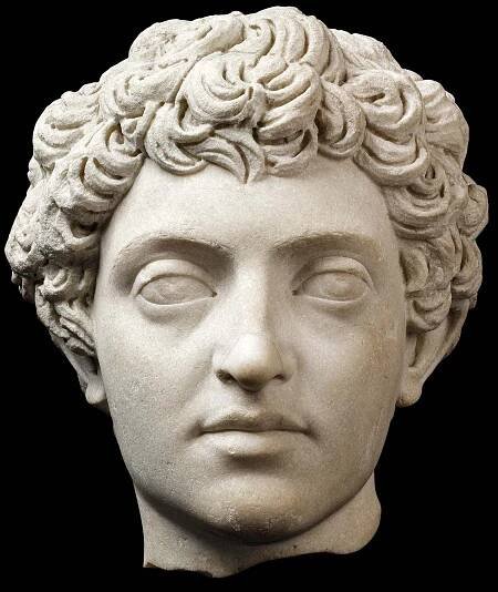 Sculpted around A.D. 139, when he was about 18 years old, this marble sculpture of Marcus Aurelius is clean-shaven, unlike many of his more famous depictions.
