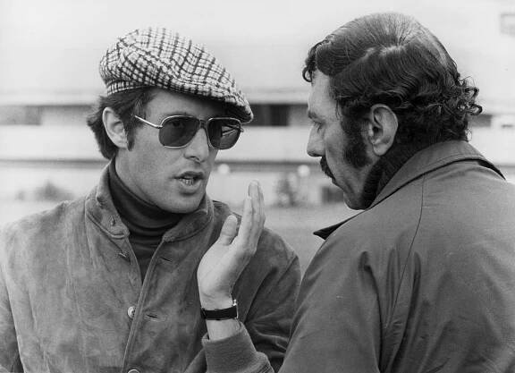 Zleva William Friedkin a Peter Blatty, 1973 nahrávání Vymítače ďábla - William Friedkin (1/4)