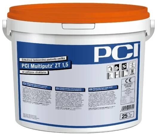 PCI Multiputz ZT 1,5mm 25kg omítka silikátová zrnitá