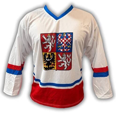 Hokejový dres - Česko bílý s vlastním potiskem