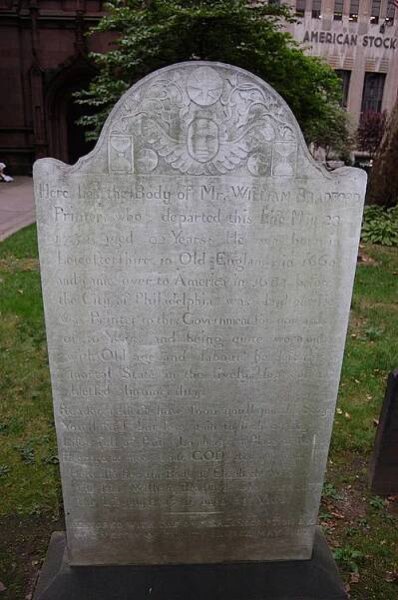 William Bradford (printer, born 1663) - Wikipedia