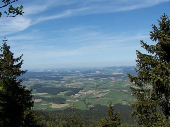 hany.info - Výstup na Schwarzriegel (1079 m), Hohenbogen, Neukirchen beim Heiligen Blut, Šumava, národní park