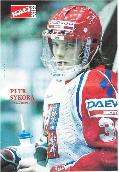 Plakát hokej A3 Petr Sýkora - Národní tým Česko (Plzeň)