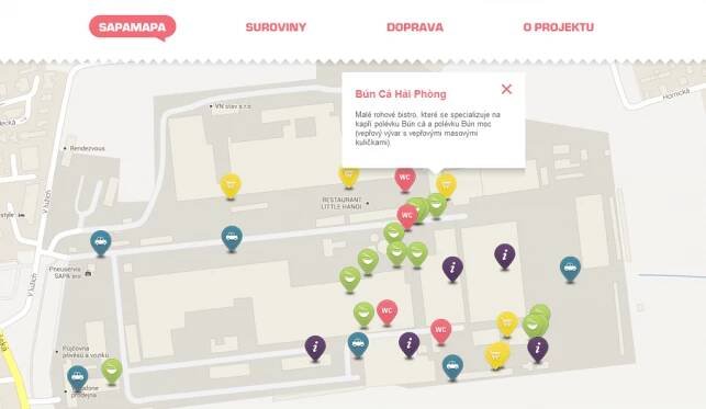 SapaMapa.cz . vietnamská tržnice Sapa mapa Praha