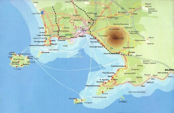 amalfi-coast-map - Amalfi Coast Drive