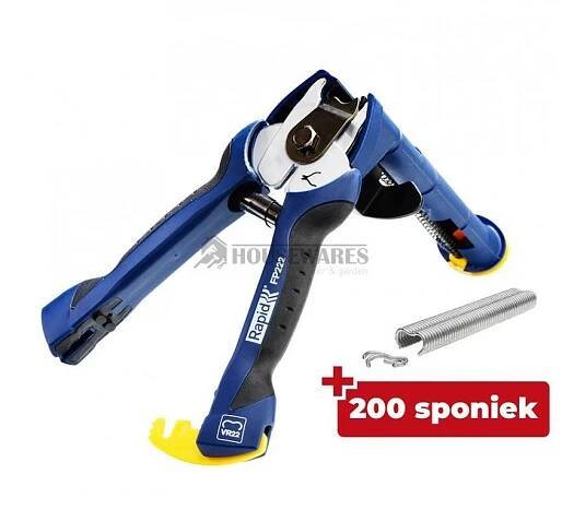 Kleště RAPID FP222, SET 200 spon, vázací, sponkovací, na pletivo a plot se zásobníkem, na vázání pletiva, spony 5-11 mm RAPID VR22 - Housewares