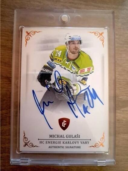 Michal Gulaši K. Vary Rekordy ELH Update Legendary Cards Auto /13