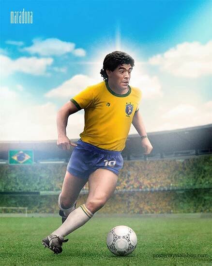 Diego Maradona Poster: The Golden Boy of Football