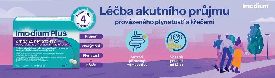 Imodium Plus 2mg/125mg 12 tablet | Alphega.cz