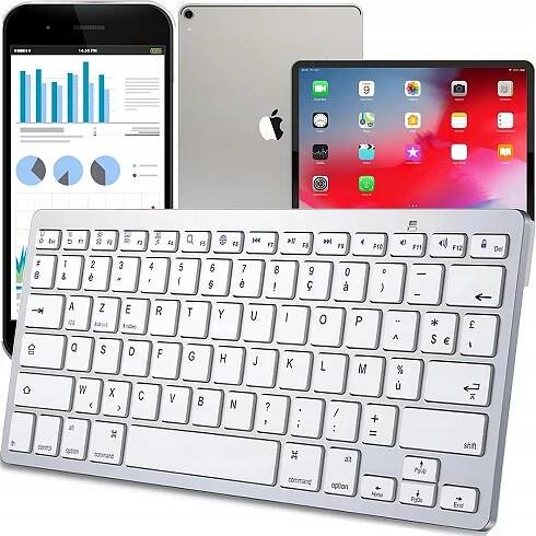 BLUETOOTH MEMBRÁNOVÁ BEZDRÔTOVÁ KLÁVESNICA SMART TV PC IOS WIN ANDROID
