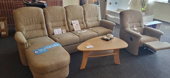Výprodej vystavených sedacích souprav, outlet | FAGUS nábytek - založeno v ČR 1992