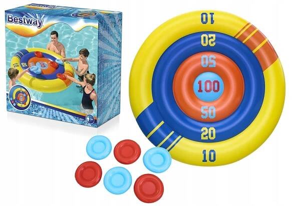 Nafukovací bazénová hra Schopnostní štít, Frisbee 140 cm Bestway 52566