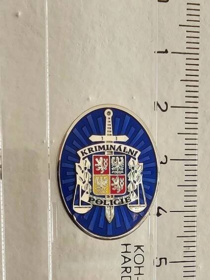 ODZNAK KRIMINÁLNÍ POLICIE, POLICIE ČR, originál, malý, na pin, 2,5 cm