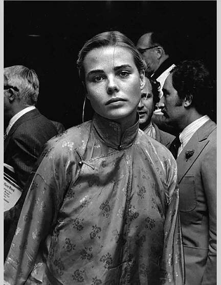 Ron Galella, Margaux Hemingway at the Straw Hat Awards, New York, May 29, 1975