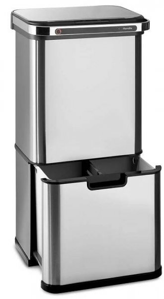 Kde koupit  Klarstein Touchless Ultraclean, odpadkový koš se senzorem, 60 l, 3 nádoby, ušlechtilá ocel, stříbrný – nákup online