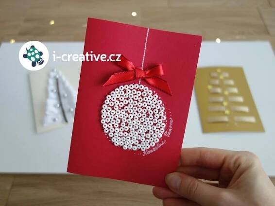 Výroba vánočního přání s baňkou | i-creative.cz - Inspirace, návody a nápady pro rodiče,… | Christmas gift tags diy, Christmas card crafts, Christmas cards handmade
