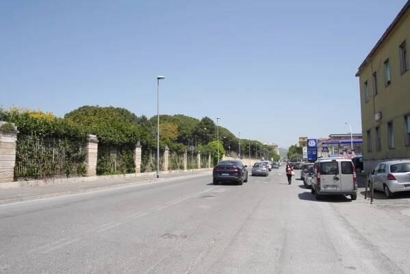 Via Appia Nazionale road toward the Caserta Royal Palace