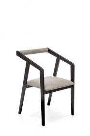 Jídelní židle AZUL šedá - Dřevěné jídelní židle čalouněné