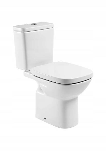 ROCA DEBBA SQUARE WC mísa horizontální pro kompakt BEZ Nádrže BEZ prkénka