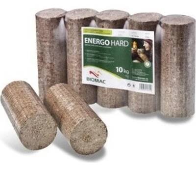 BIOMAC ENERGO HARD dřevěné brikety 10 Kg