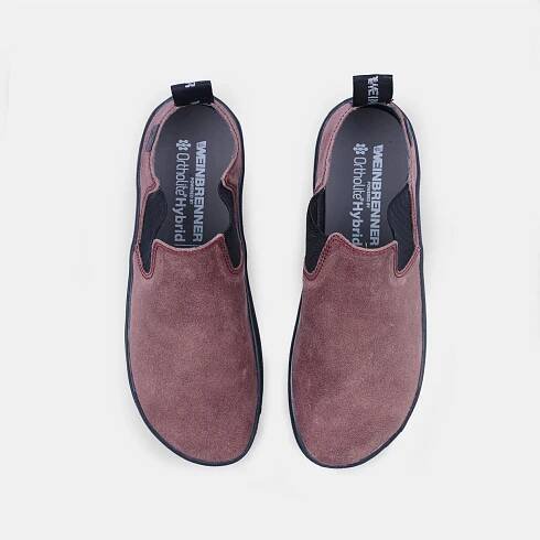 Dámská kožená barefoot obuv Weinbrenner, růžová
