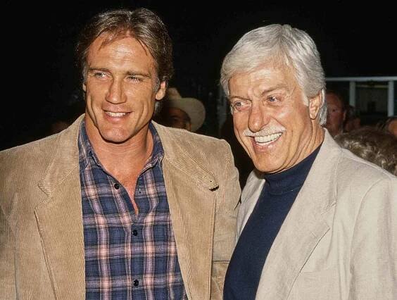 Barry Van Dyke and Dick Van Dyke attend the opening night performance of 'The Will Rogers Follies' on July 1, 1993.