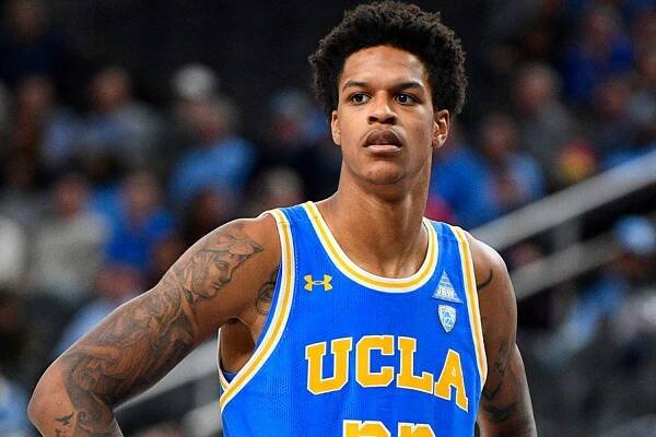 UCLA Bruins forward Shareef O'Neal (22) looks on during the CBS Sports Classic between the UCLA Bruins and the North Carolina Tar Heels on December 21, 2019, at the T-Mobile Arena in Las Vegas, NV.