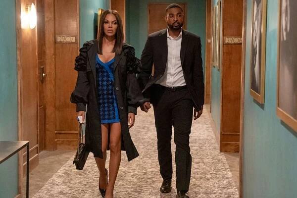 Crystle Stewart as Mallory, Shannon Wallace as Calvin in episode 113 of Beauty In Black