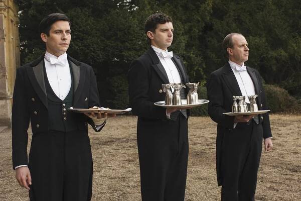 Panství Downton - Epizoda 1 - Z filmu - Robert James-Collier, Michael Fox, Kevin Doyle