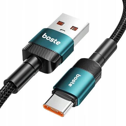 Kabel Boste USB - USB typ C 2 m zelený