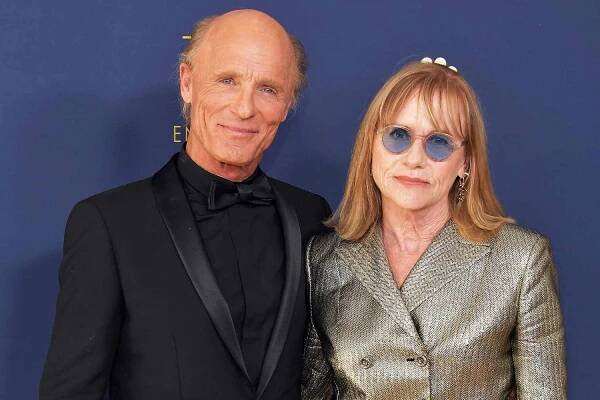 Ed Harris and Amy Madigan attend the 70th Emmy Awards at Microsoft Theater on September 17, 2018 in Los Angeles, California.