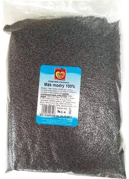 IBK Mák modrý nemletý 1kg - GastroKlub.cz