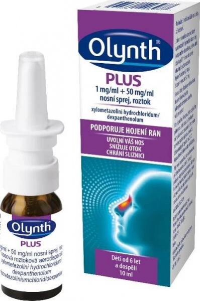 Olynth Plus 1mg/ml+50mg/ml nosní sprej 10 ml