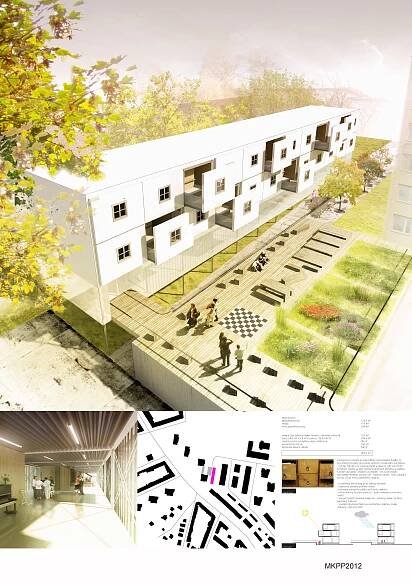 Návrh domova pro seniory Praha Strašnice systémem prostorové modulace | MODUL-ARCH 