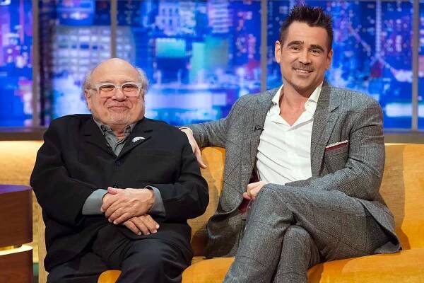 Danny DeVito and Colin Farrell, 'The Jonathan Ross Show' TV show, Series 14, Episode 4, London, UK - 23 Mar 2019