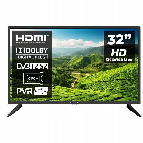 LED televize Kiano KS32 32" – HD obraz, vstup HDMI, USB a funkce PVR